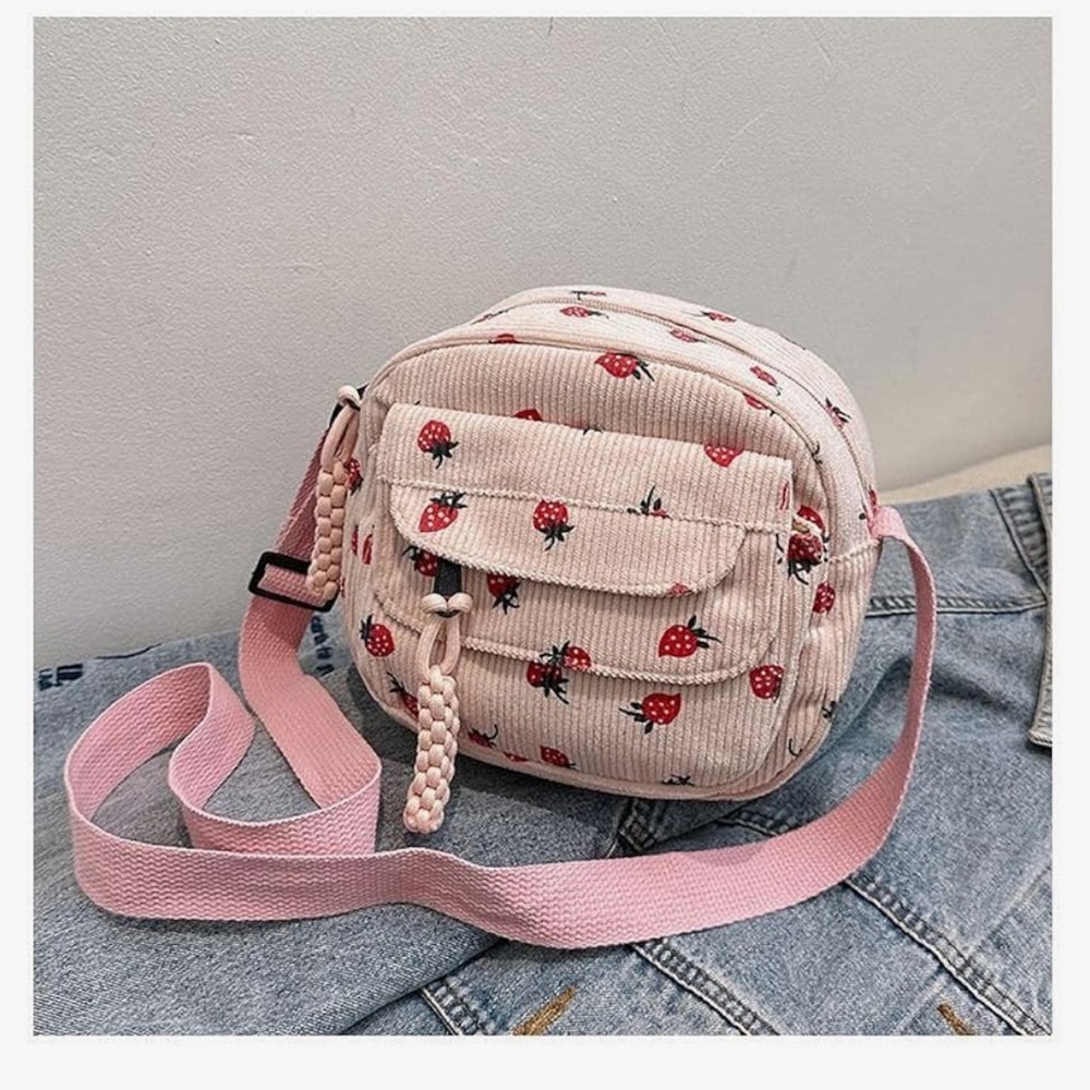 small cute Corduroy bag Kawaii Purse Crossbody Bag small Kawaii Crossbod… - Picture 6 of 7